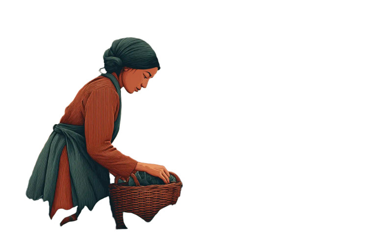 Tea Picking Grace Vinyl Car Decal Sticker – Waterproof & UV-Resistant 