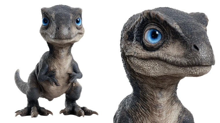 Baby Tarbosaurus Dinosaur Vinyl Car Decal Sticker – Waterproof & UV-Resistant 