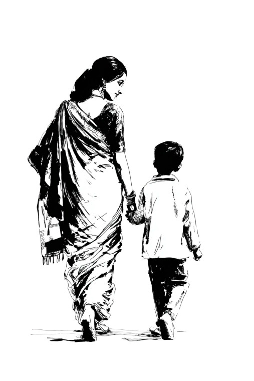 Cheerful Boy Walking Vinyl Car Decal Sticker – Waterproof & UV-Resistant 