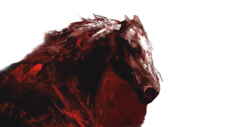 Artistic Horse Vinyl Car Decal Sticker – Waterproof & UV-Resistant 