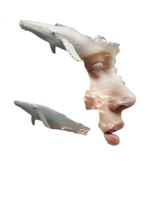 Double Exposure Portrait V7 Vinyl Car Decal Sticker – Waterproof & UV-Resistant 