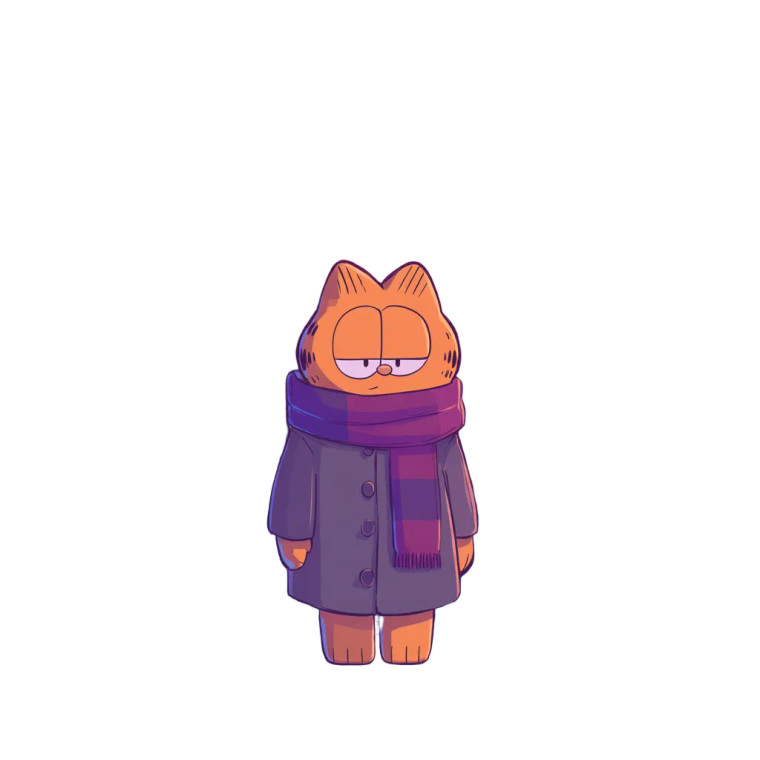 Garfield At Bookstore Vinyl Car Decal Sticker – Waterproof & UV-Resistant 