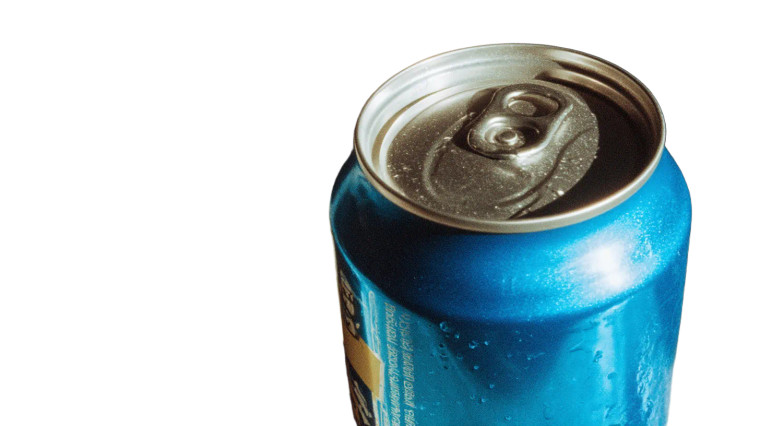 Blue Soda Can Vinyl Car Decal Sticker – Waterproof & UV-Resistant 