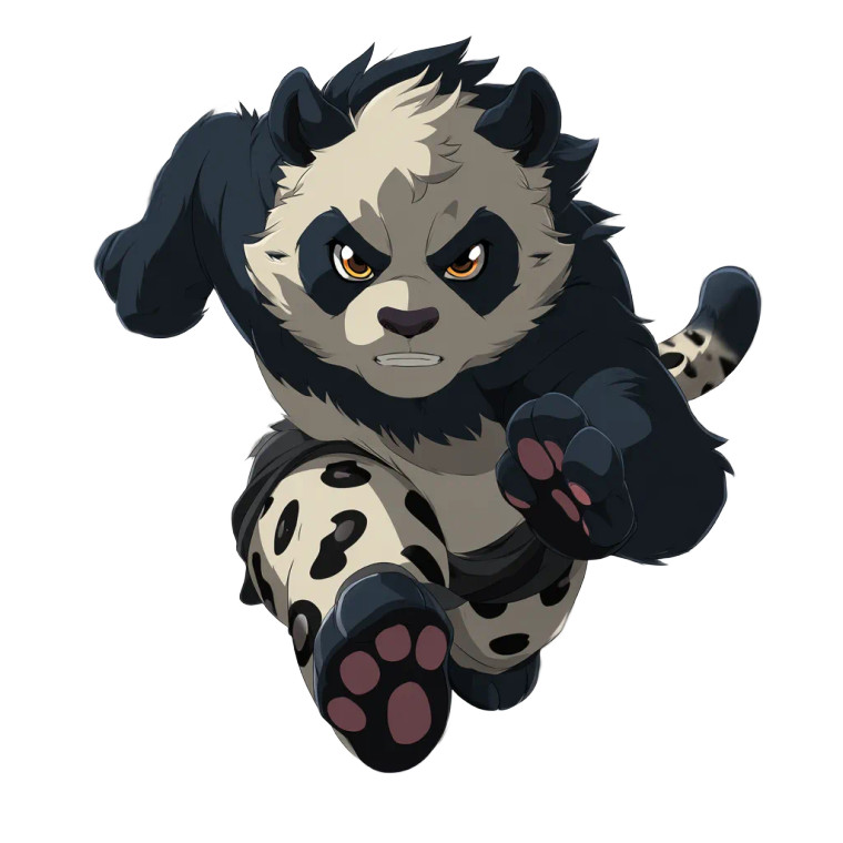 Speedy Panda Hybrid Vinyl Car Decal Sticker – Waterproof & UV-Resistant 