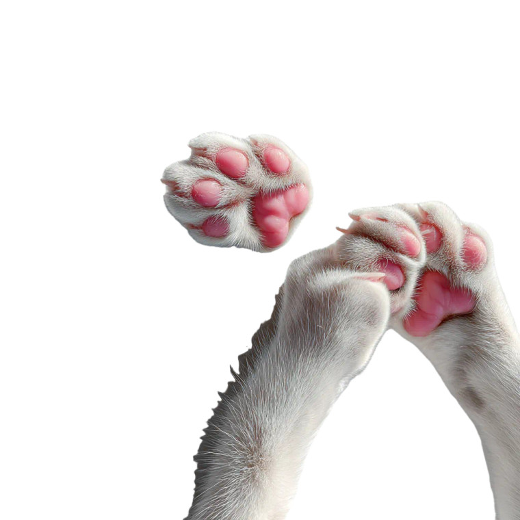 Cat Paws Pink Vinyl Car Decal Sticker – Waterproof & UV-Resistant 