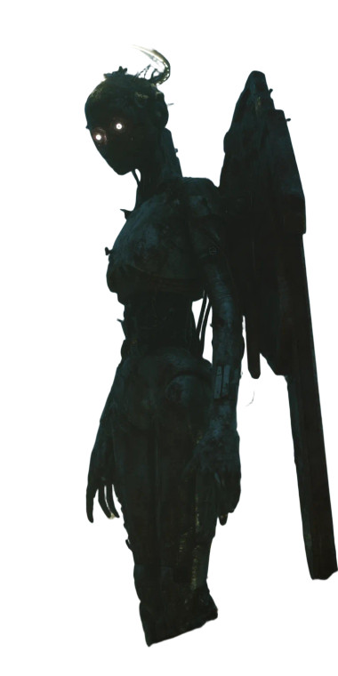 Cyberpunk Fallen Angel Vinyl Car Decal Sticker – Waterproof & UV-Resistant 