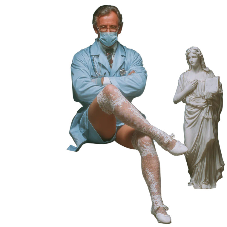 Male Surgeon Vinyl Car Decal Sticker – Waterproof & UV-Resistant 