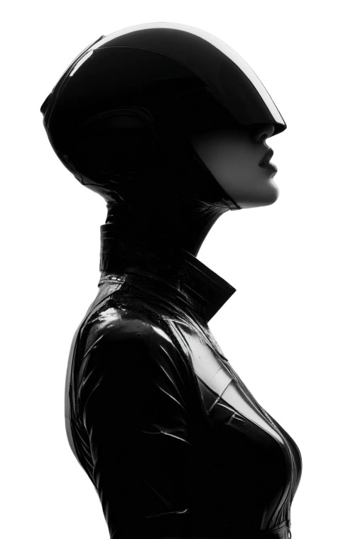 Futuristic Woman V6 Vinyl Car Decal Sticker – Waterproof & UV-Resistant 