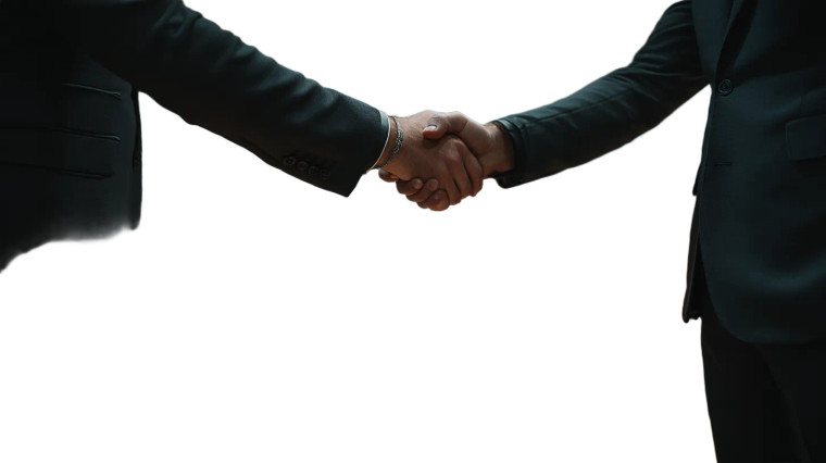 Luxury Handshake Vinyl Car Decal Sticker – Waterproof & UV-Resistant 