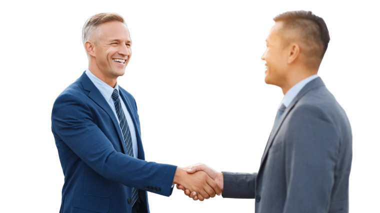 Business Handshake Agreement Vinyl Car Decal Sticker – Waterproof & UV-Resistant 