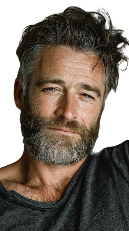 Tired Middle-Aged Man Vinyl Car Decal Sticker – Waterproof & UV-Resistant 