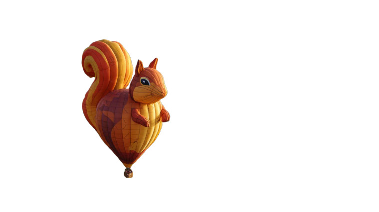 Squirrel Balloon Vinyl Car Decal Sticker – Waterproof & UV-Resistant 