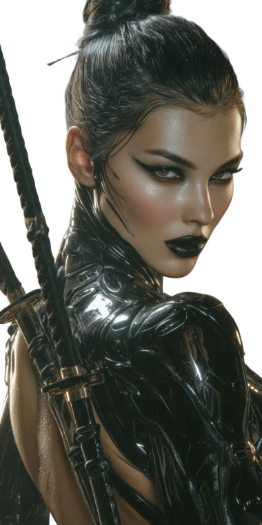 Samurai Warrior Pose V2 Vinyl Car Decal Sticker – Waterproof & UV-Resistant 