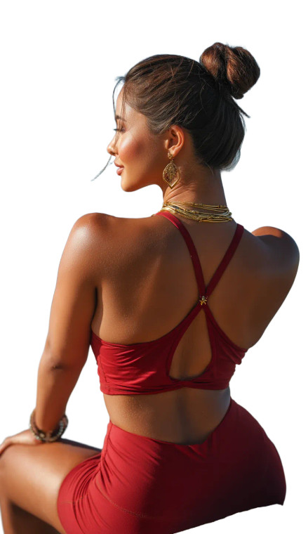 Athletic Beach Woman Vinyl Car Decal Sticker – Waterproof & UV-Resistant 