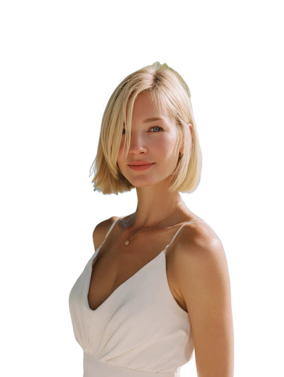 Blonde Woman Beach Vinyl Car Decal Sticker – Waterproof & UV-Resistant 