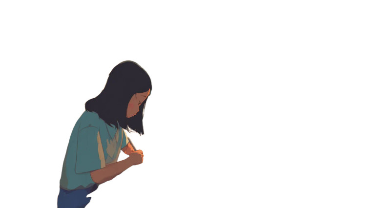 Studying Anime Girl V7 Vinyl Car Decal Sticker – Waterproof & UV-Resistant 