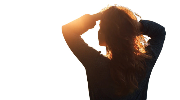 Stretching At Sunset Vinyl Car Decal Sticker – Waterproof & UV-Resistant 