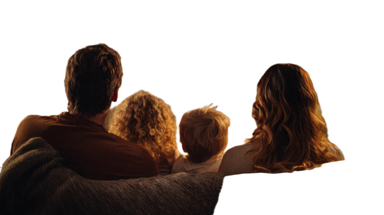 Cozy Family Moment V5 Vinyl Car Decal Sticker – Waterproof & UV-Resistant 