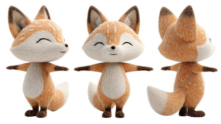 Felt Fox Character Vinyl Car Decal Sticker – Waterproof & UV-Resistant 