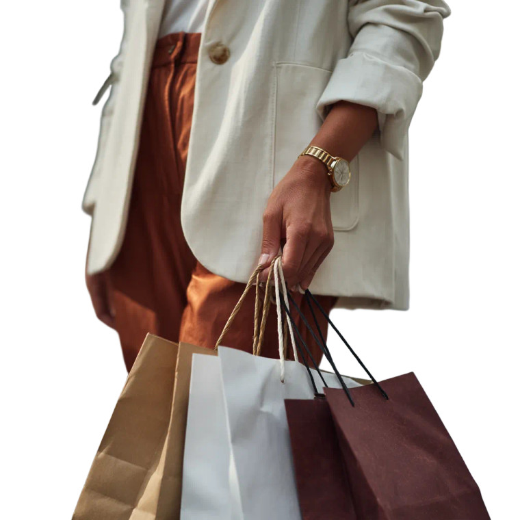 Stylish Shopper Vinyl Car Decal Sticker – Waterproof & UV-Resistant 