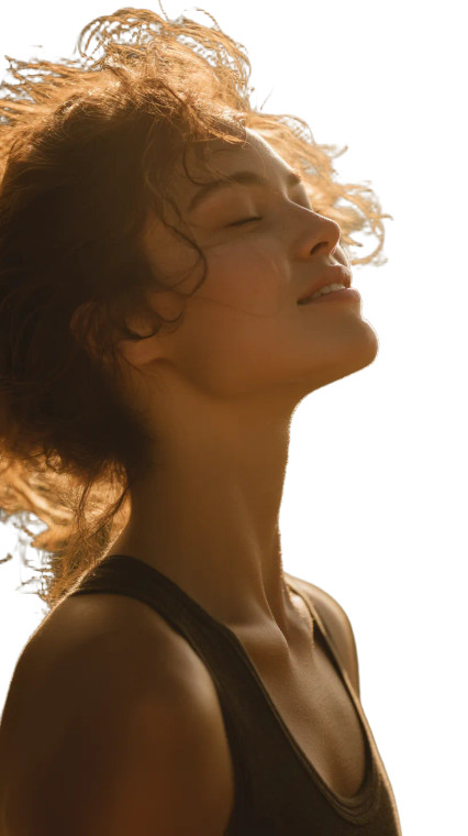 Peaceful Sun Embrace Vinyl Car Decal Sticker – Waterproof & UV-Resistant 