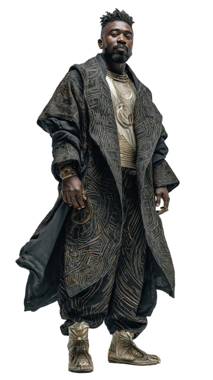 Afrofuturist Visionary Vinyl Car Decal Sticker – Waterproof & UV-Resistant 