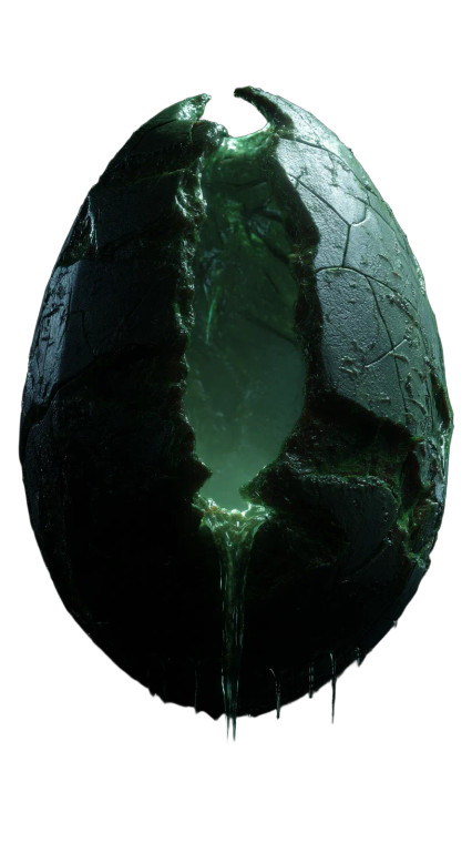 Giant Insectoid Egg Vinyl Car Decal Sticker – Waterproof & UV-Resistant 