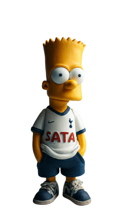 Bart Simpson Football Vinyl Car Decal Sticker – Waterproof & UV-Resistant 