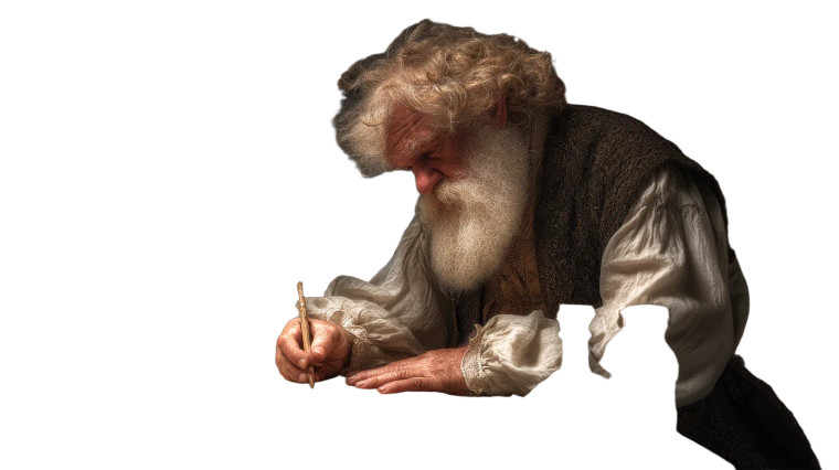 Elderly Scribe Vinyl Car Decal Sticker – Waterproof & UV-Resistant 