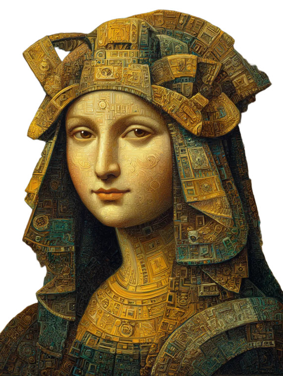 Inca Mona Lisa Vinyl Car Decal Sticker – Waterproof & UV-Resistant 