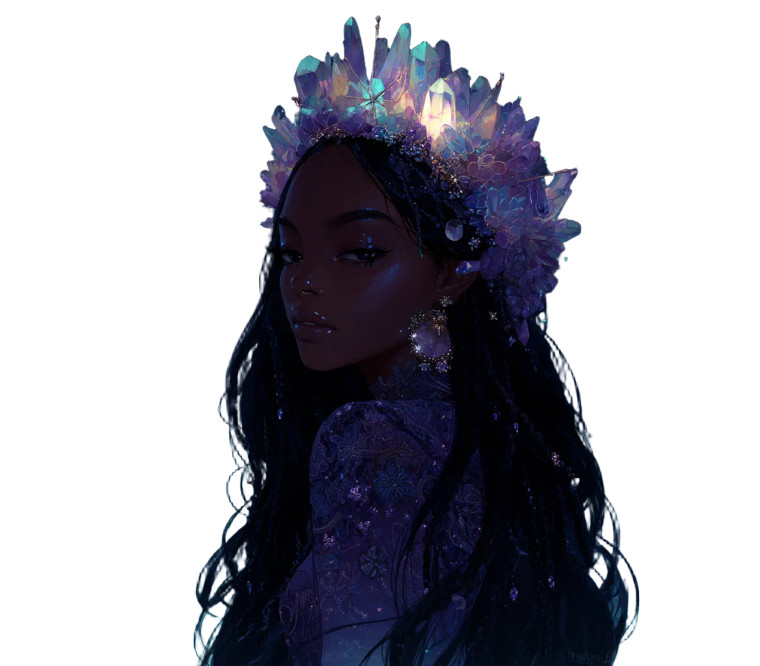 Starlit Queen Vinyl Car Decal Sticker – Waterproof & UV-Resistant 