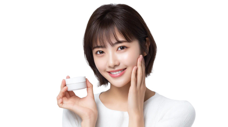 Smiling Skincare Ad Vinyl Car Decal Sticker – Waterproof & UV-Resistant 