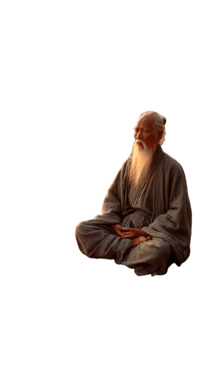Zen Master Meditation Vinyl Car Decal Sticker – Waterproof & UV-Resistant 
