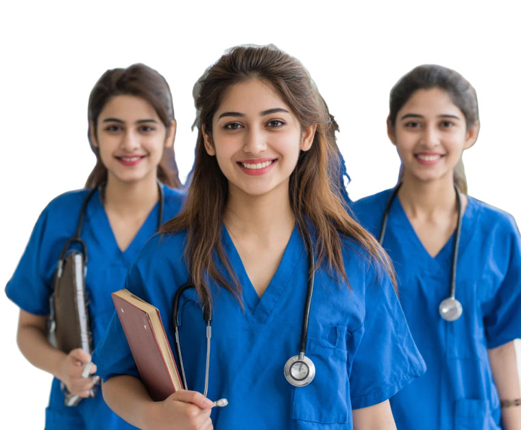 Nursing Students Walking Vinyl Car Decal Sticker – Waterproof & UV-Resistant 