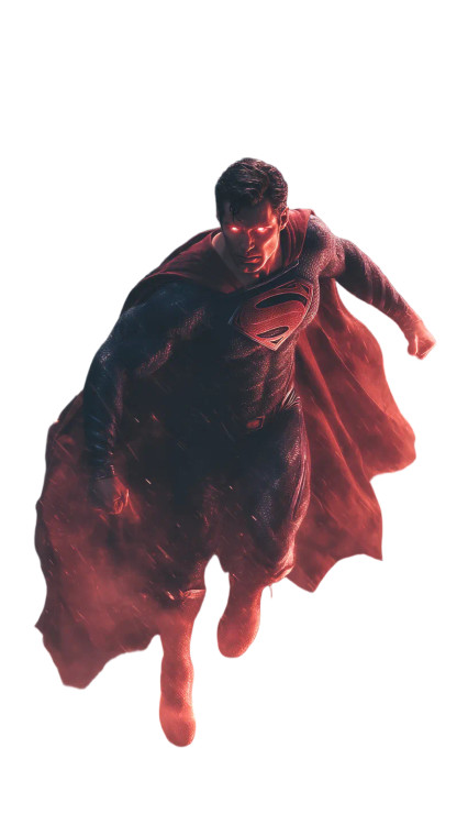 Raging Superman Vinyl Car Decal Sticker – Waterproof & UV-Resistant 