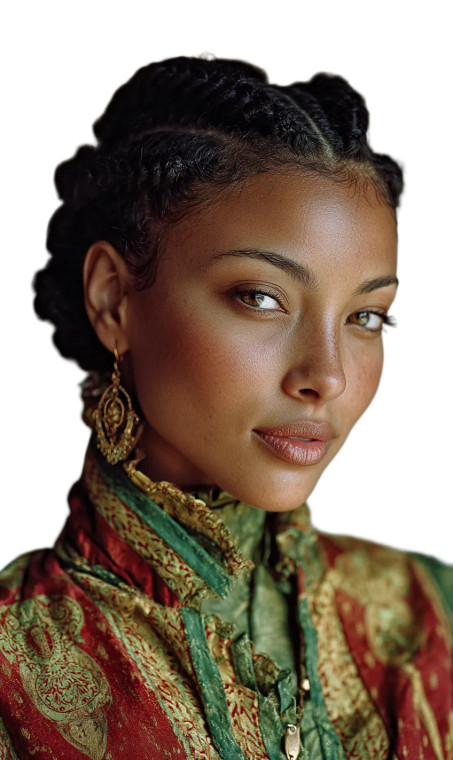 Biracial Supermodel Pose Vinyl Car Decal Sticker – Waterproof & UV-Resistant 