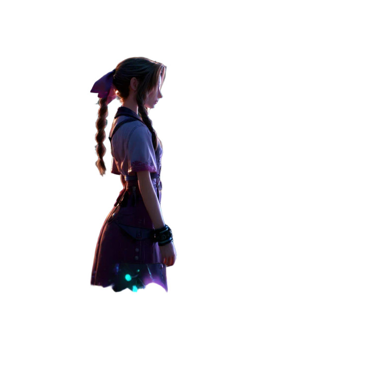 Aerith In Field Vinyl Car Decal Sticker – Waterproof & UV-Resistant 