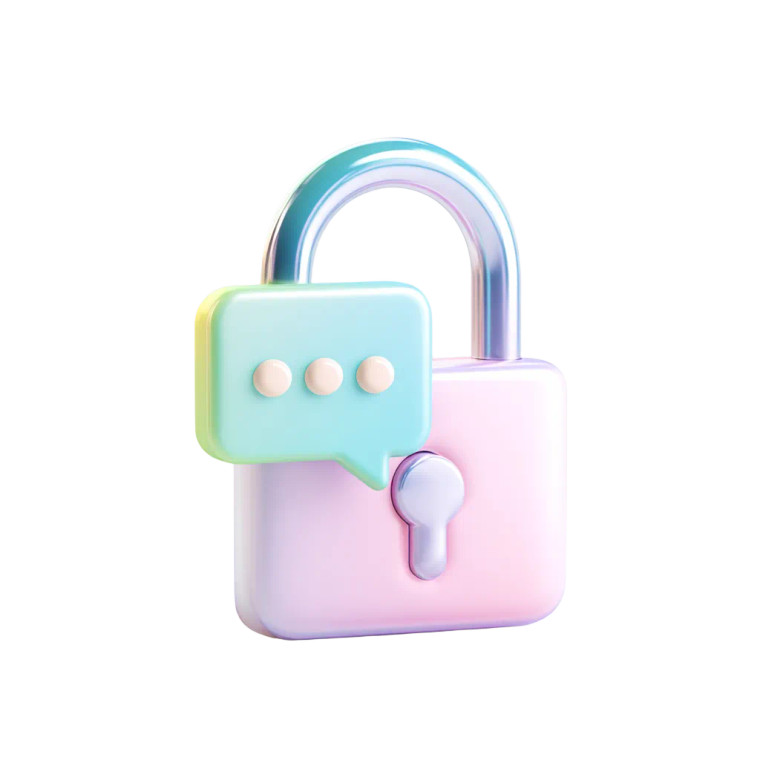 3D Lock Chat Vinyl Car Decal Sticker – Waterproof & UV-Resistant 