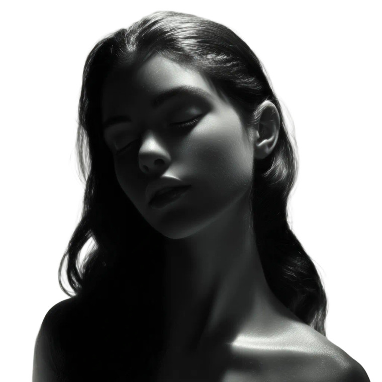 Calm Woman Portrait Vinyl Car Decal Sticker – Waterproof & UV-Resistant 