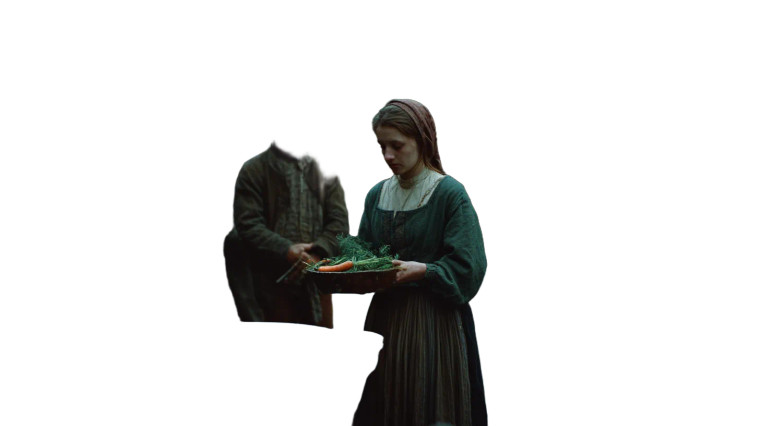 Villager With Plate Vinyl Car Decal Sticker – Waterproof & UV-Resistant 