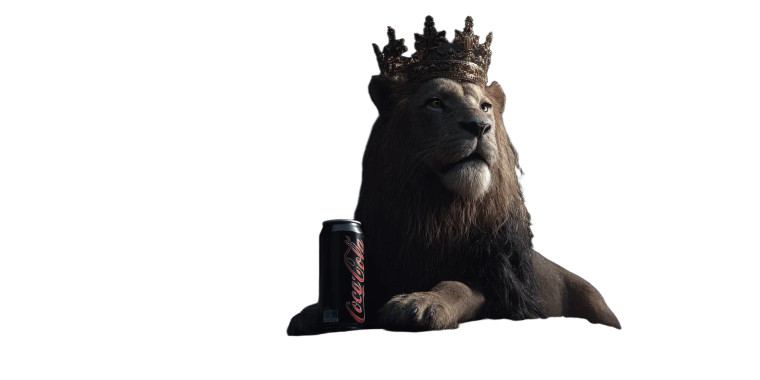 Majestic Lion Soda Vinyl Car Decal Sticker – Waterproof & UV-Resistant 