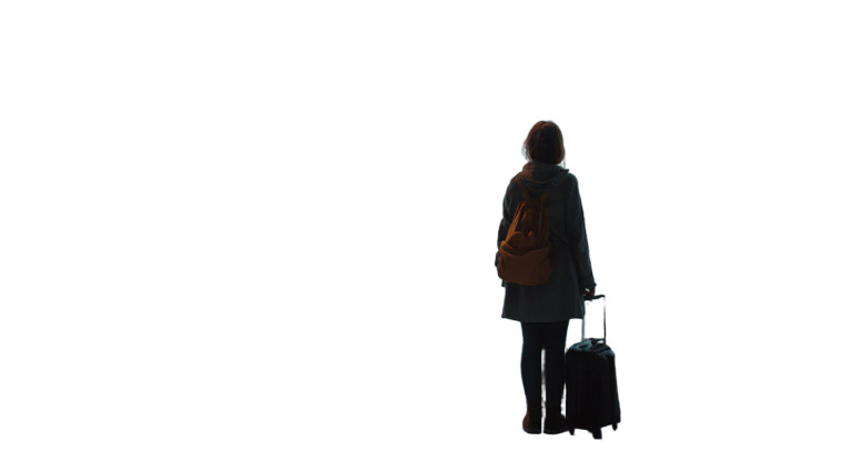 Contemplative Traveler V2 Vinyl Car Decal Sticker – Waterproof & UV-Resistant 