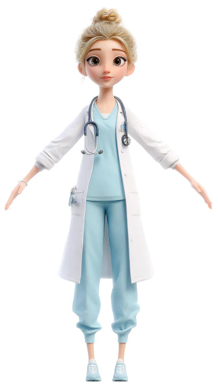 Pixar Medical Student Vinyl Car Decal Sticker – Waterproof & UV-Resistant 