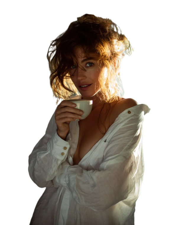 Morning Coffee Smirk Vinyl Car Decal Sticker – Waterproof & UV-Resistant 