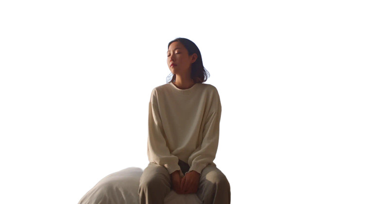 Korean Woman Reflecting V2 Vinyl Car Decal Sticker – Waterproof & UV-Resistant 