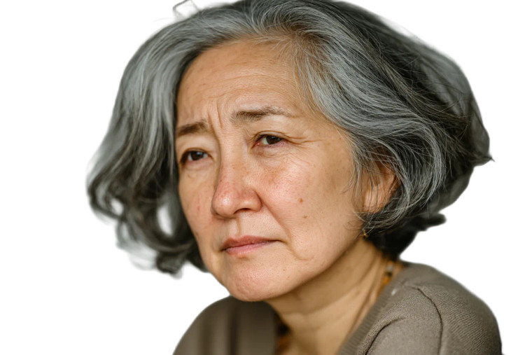 Korean Elderly Portrait Vinyl Car Decal Sticker – Waterproof & UV-Resistant 