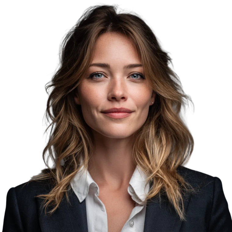 Business Woman Portrait V16 Vinyl Car Decal Sticker – Waterproof & UV-Resistant 