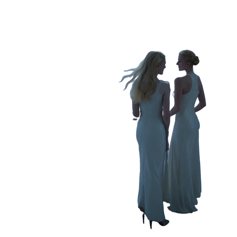 Elegant Futuristic Conversation Vinyl Car Decal Sticker – Waterproof & UV-Resistant 