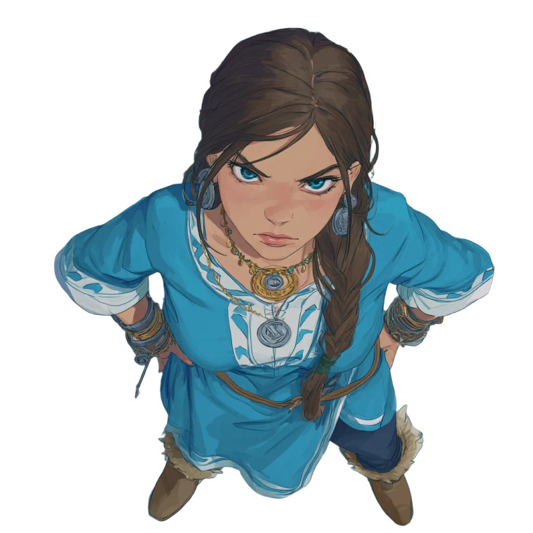 Fantasy Female Warrior V6 Vinyl Car Decal Sticker – Waterproof & UV-Resistant 