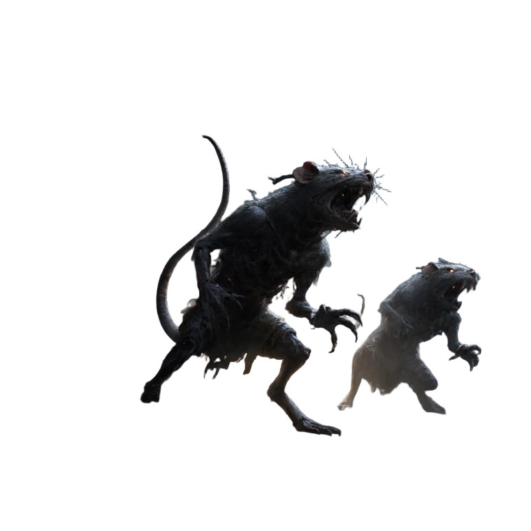 Giant Undead Rats Vinyl Car Decal Sticker – Waterproof & UV-Resistant 